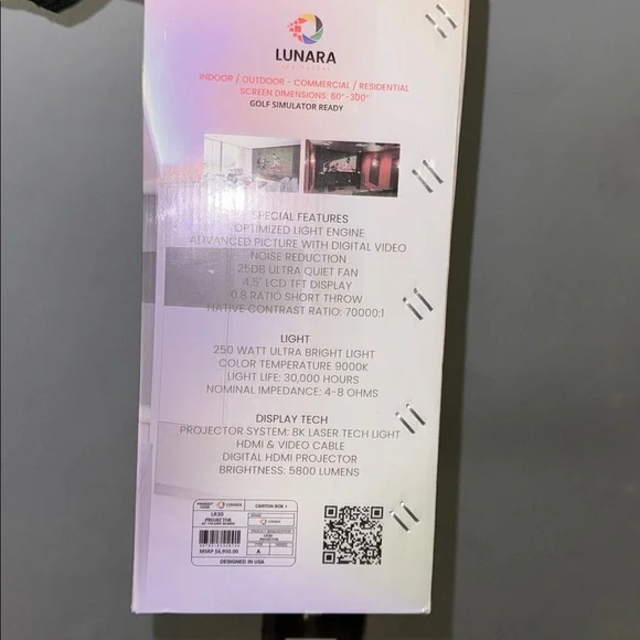 LR30 Black Portable Projector + gift - Picture 3 of 5